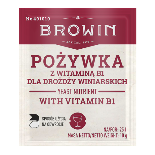 Vīna rauga uzturvielas ar B vitamīnu 10 g