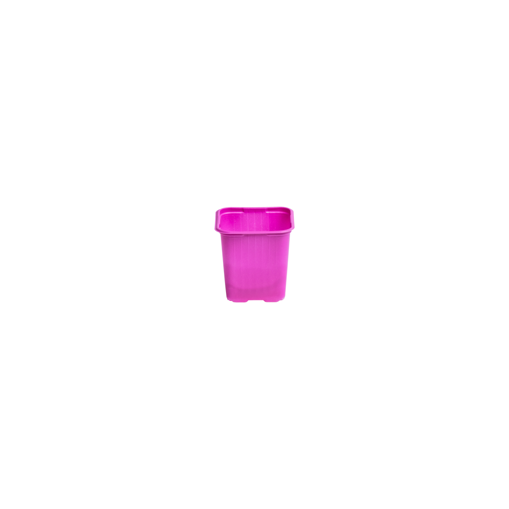 Kvadrātveida podiņš 8x8 cm rozā 20 gab.