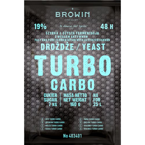 Destilācijas raugs Turbo Carbo 48h 160 g