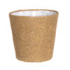 Dekoratīvs puķu pods Jute 15 cm