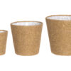 Dekoratīvs puķu pods Jute 15 cm