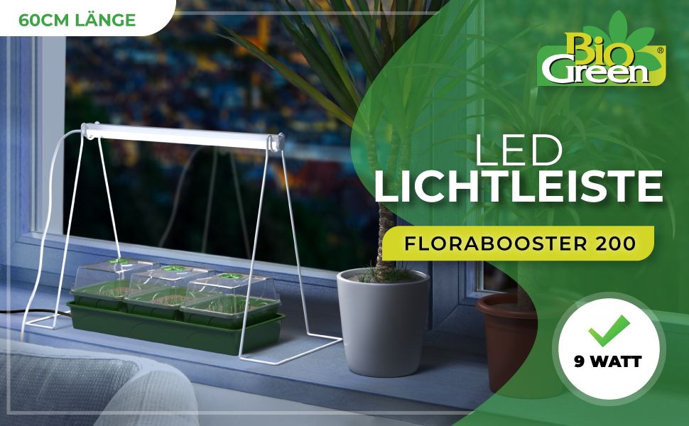 Augu lampa LED Florabooster 200 - 9W - 60 cm