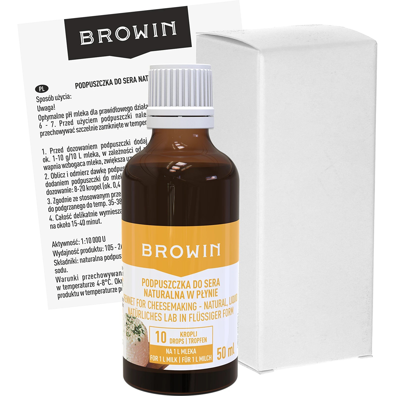 Šķidrs siera ferments 50 ml