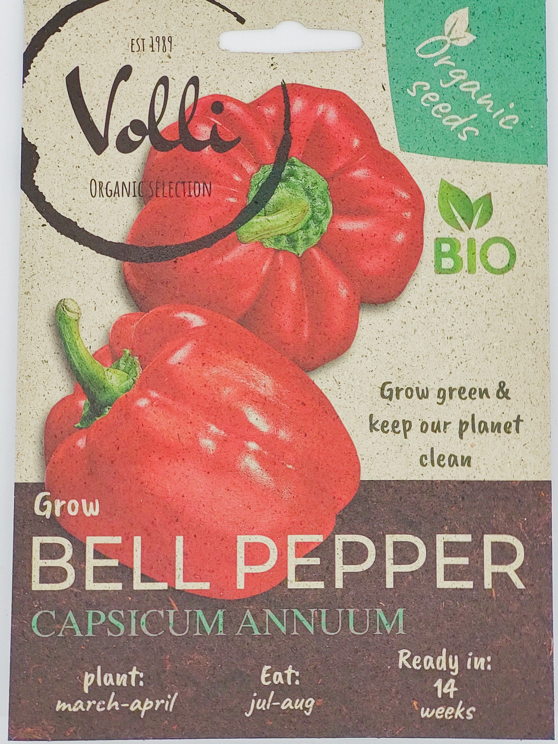 BIO Paprika Palladio F1, 10 sēklas VOLLI