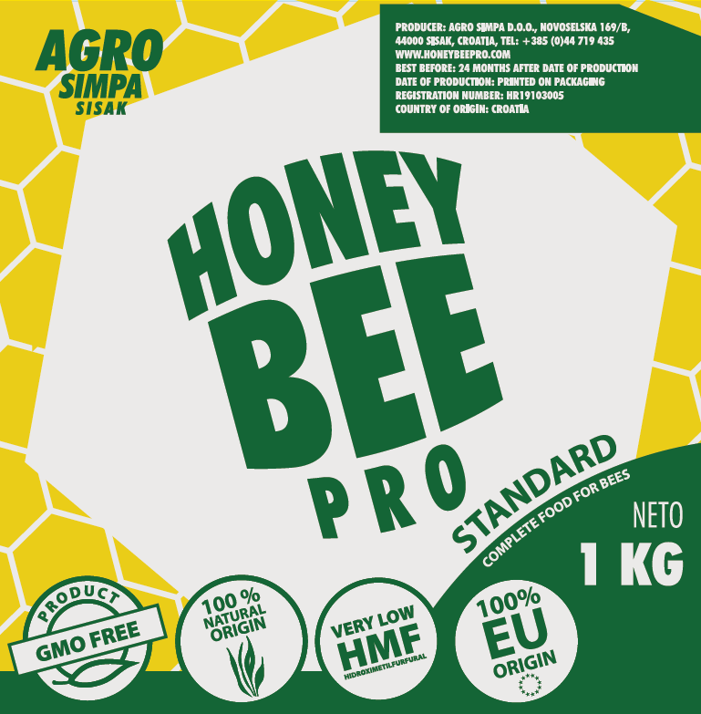 Pavasara barība bitēm - HONEY BEE PRO standarts 1 kg