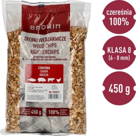 Dūmu grila skaidiņas ķiršu koks 450 g, 8. klase