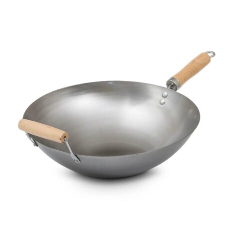 Wok panna 35cm ar rokturi un apaļu dibenu HOT WOK