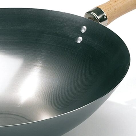 Wok panna 35cm ar rokturi un apaļu dibenu HOT WOK