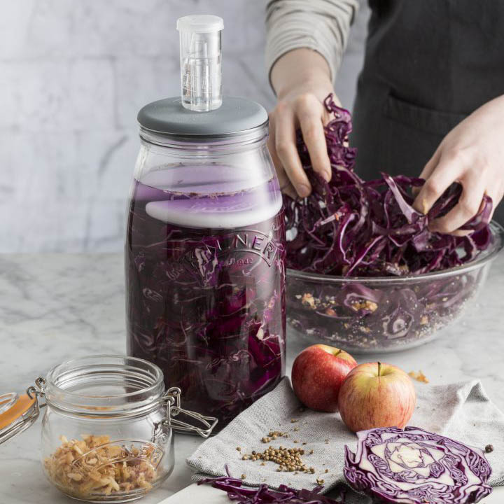 Fermentācijas komplekts 3L ar hidro aizvaru Kilner