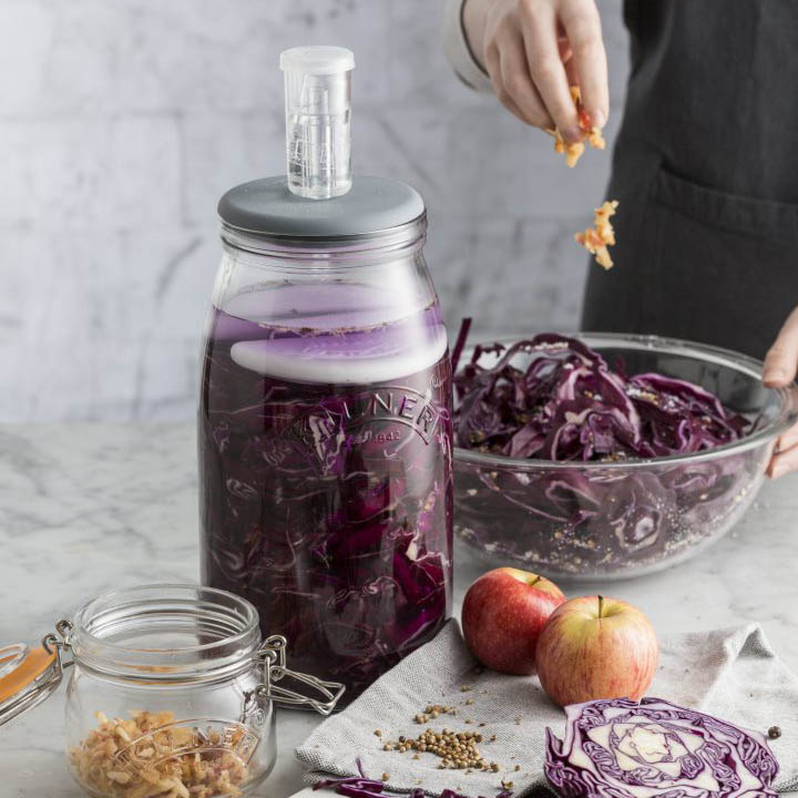 Fermentācijas komplekts 3L ar hidro aizvaru Kilner