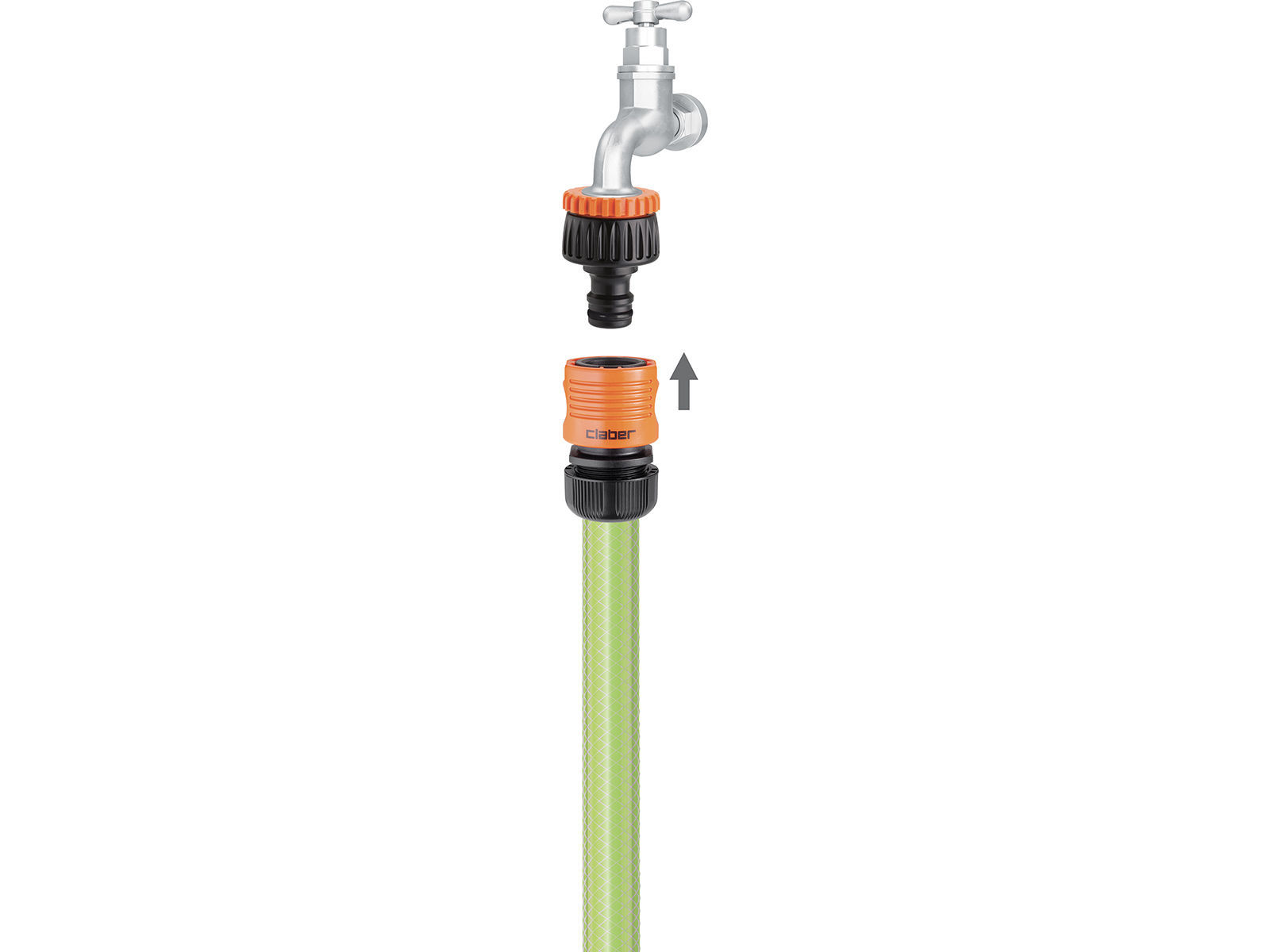 Claber krāna savienojums ar 1/2"-3/4" ar pārveidotāju