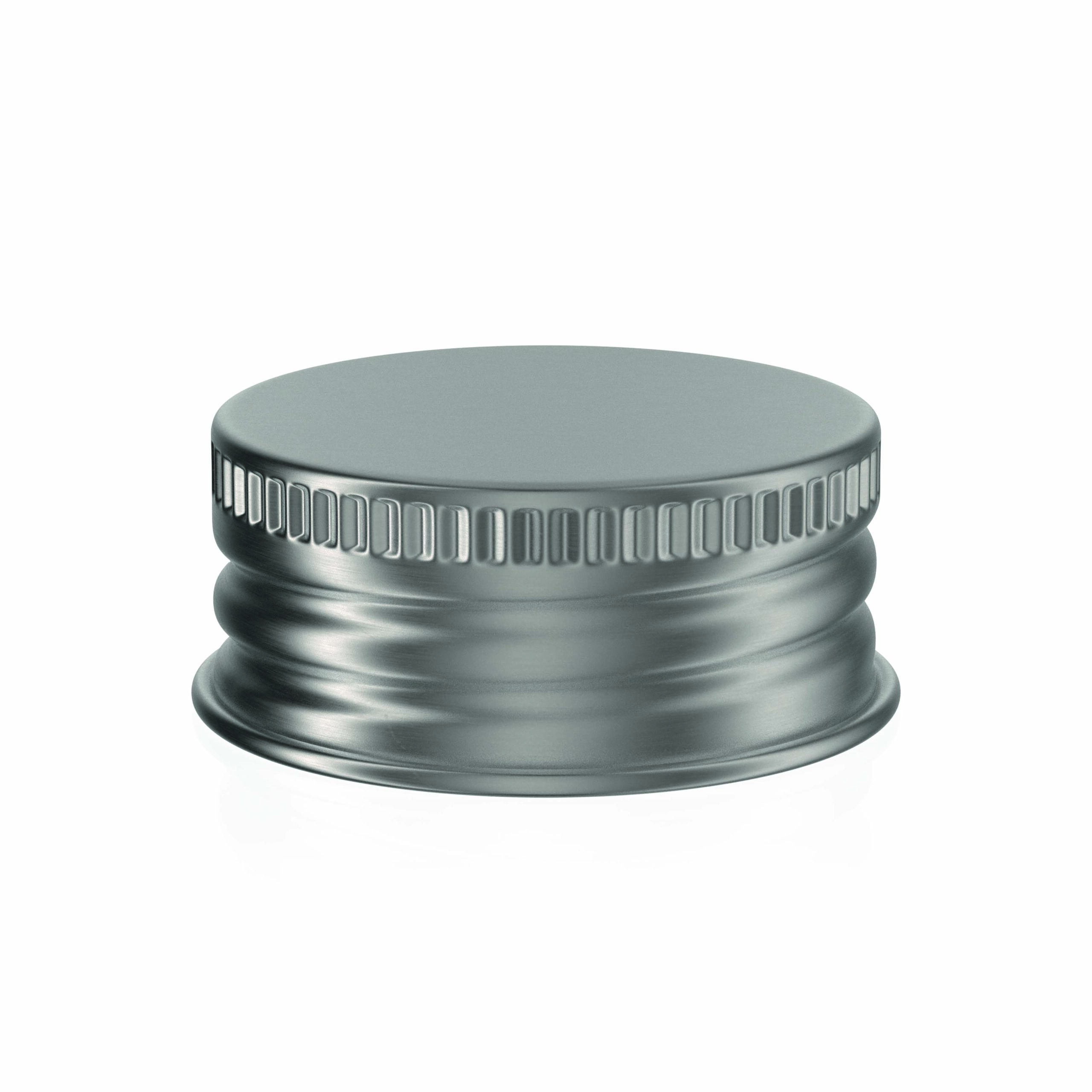 WECK Skrūvējams vāciņš, sudraba krāsā, 28 mm, 8 gab.